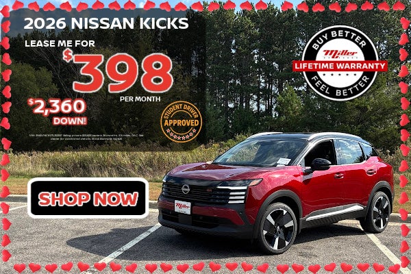 Big Savings on the NIssan Kicks at Miller Auto in St Cloud M