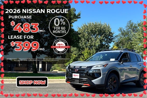 Big Savings on Nissan Rogue at Miller NIssan in St Cloud