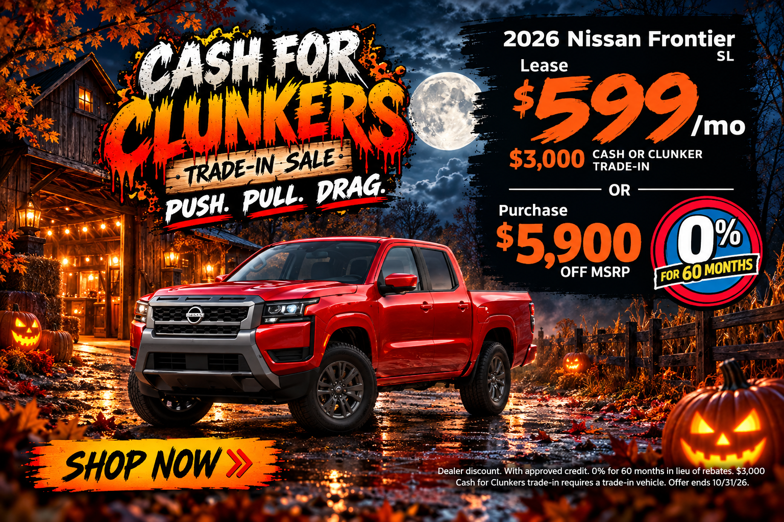 Big savings on Nissan Frontier this month