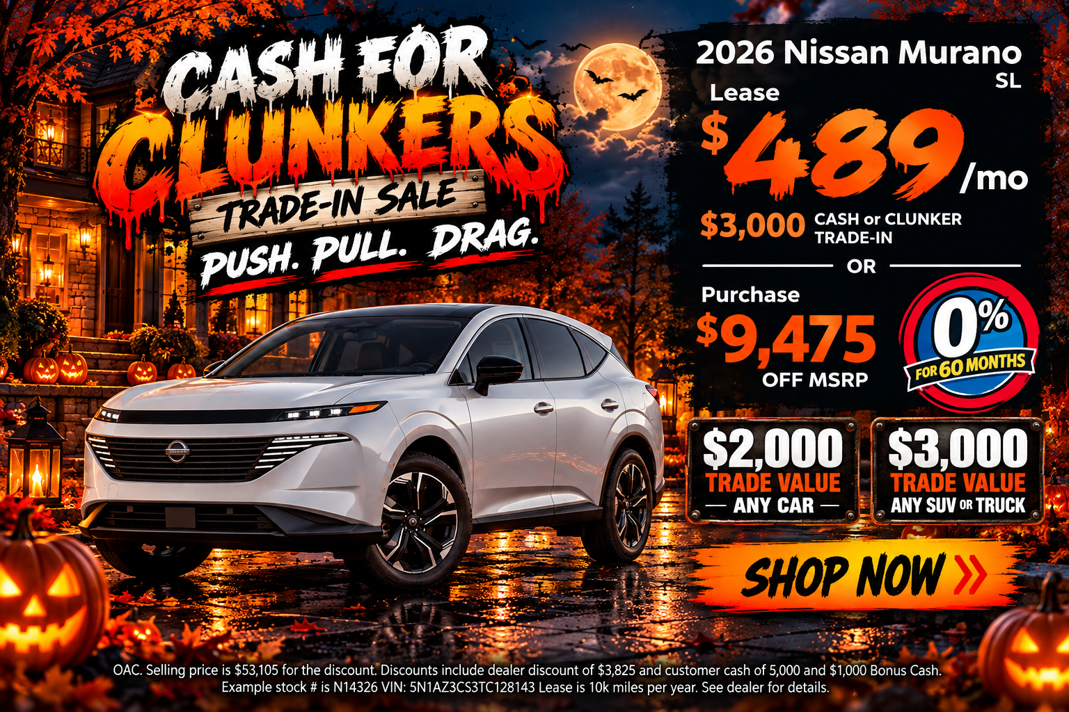 Big savings on the Nissan Murano this month