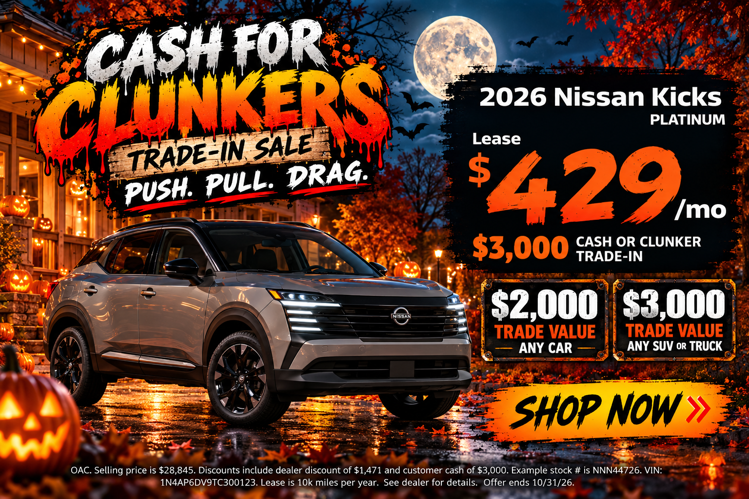 Big savings on Nissan Kicks
