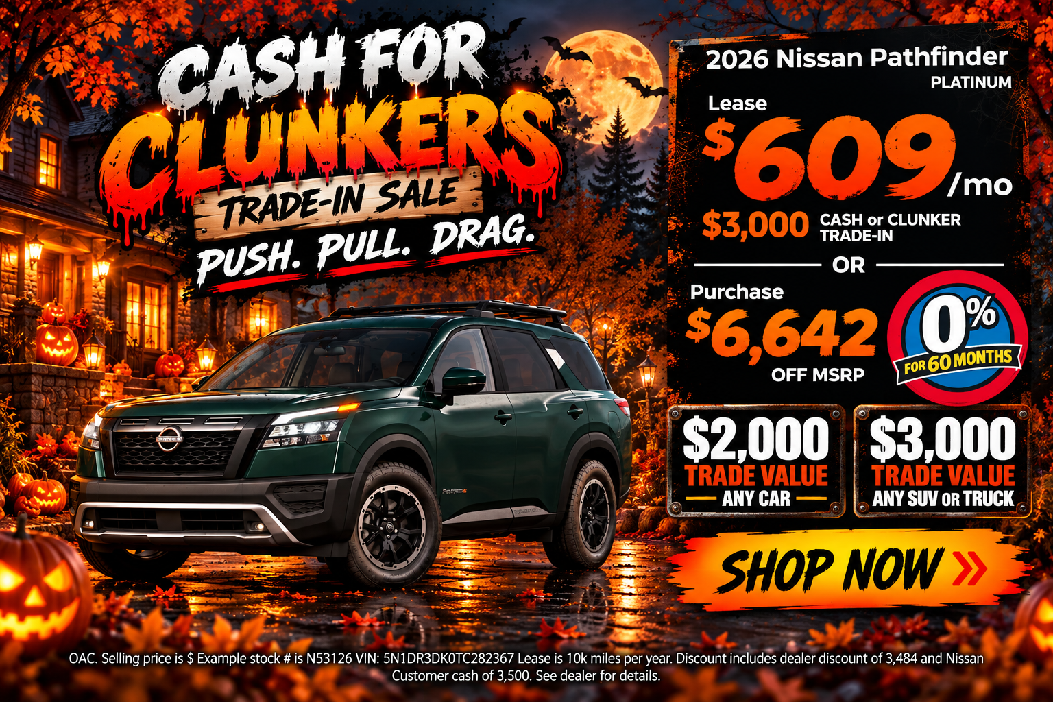 Big savings on Nissan Pathfinder this month