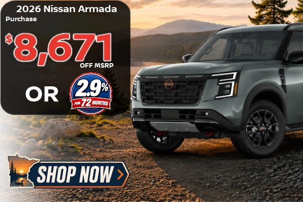 Big Savings on the Nissan Armada this month
