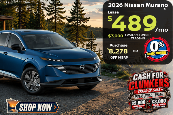 Big Savings on New Nissan this month at Miller