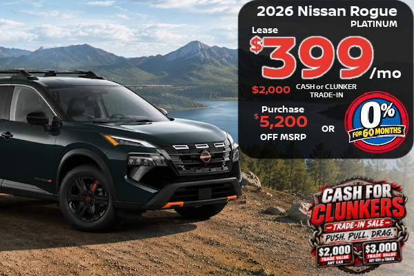 Big Savings on New Nissan this month at Miller
