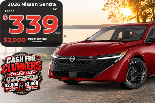 Big Savings on New Nissan this month at Miller