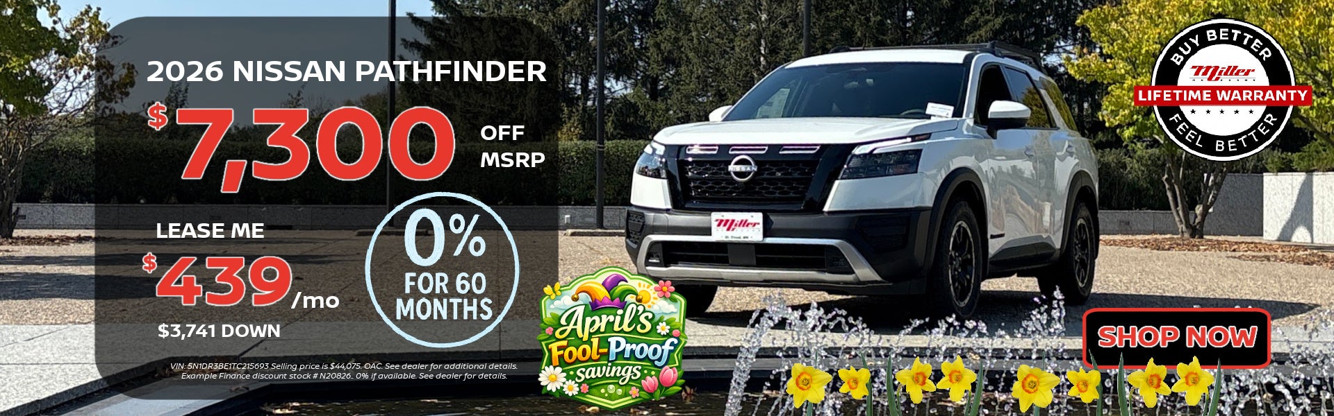 Big Savings on Nissan Pathfinder this month