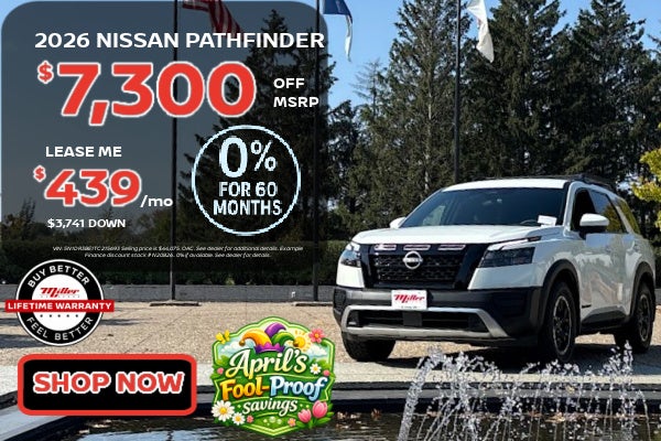 Big Savings on Nissan Pathfinder this month