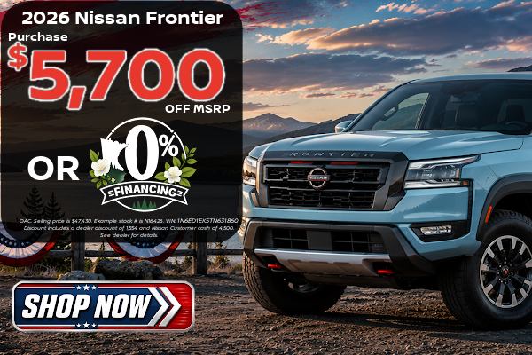 Big Savings on Nissan this month at Miller Nissan St Cloud