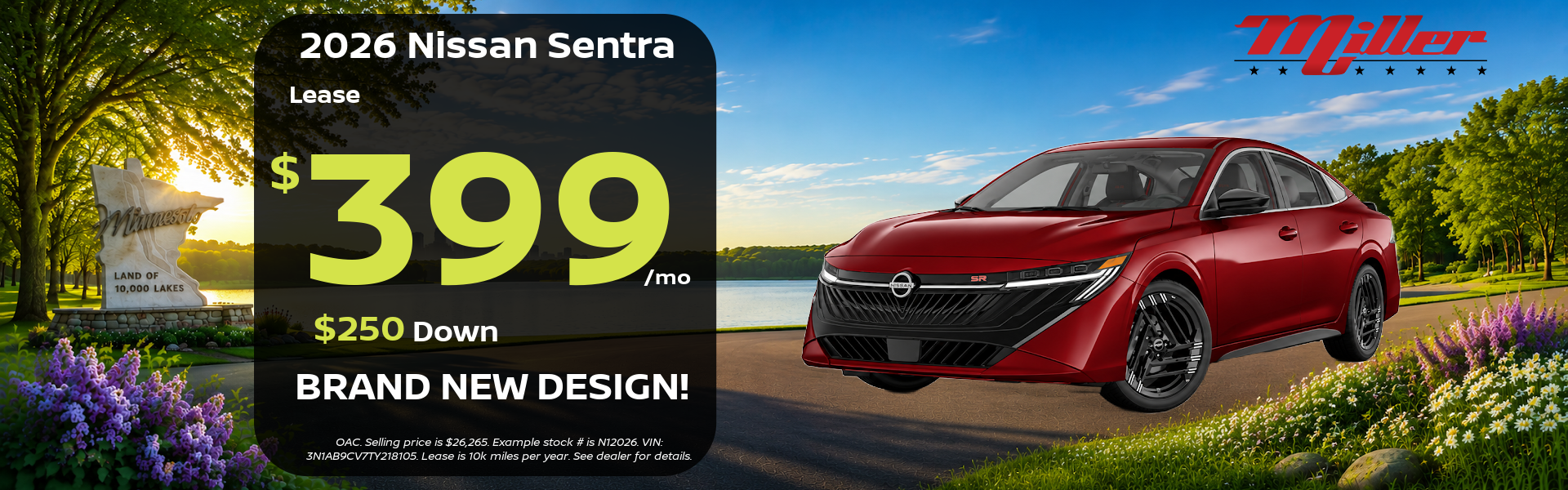 Big Savings on Nissan Sentra this month