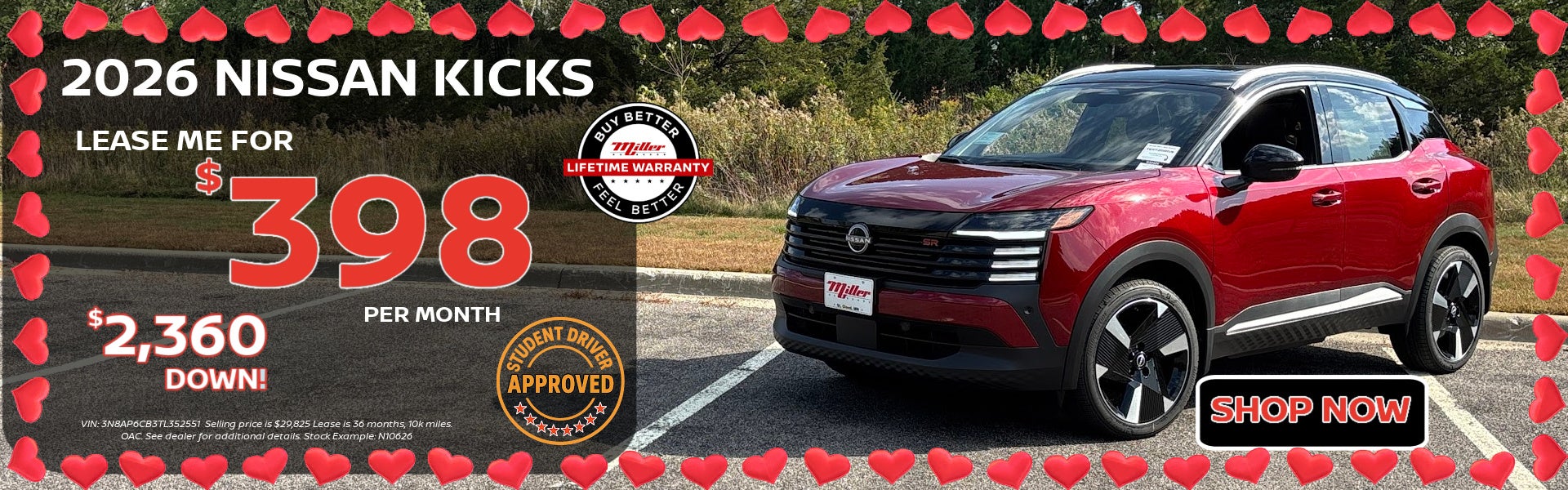 Big Savings on the NIssan Kicks at Miller Auto in St Cloud M