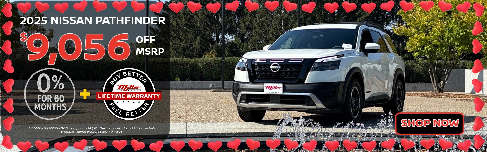 Big Savings on the Nissan Pathfinder at MIller Nissan