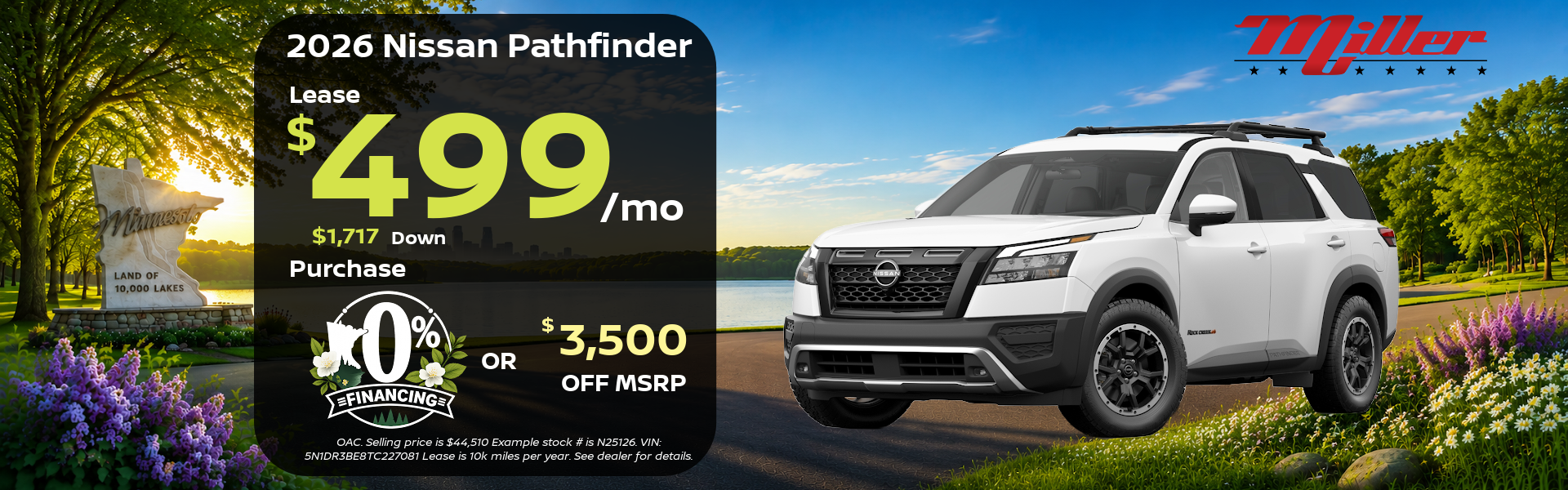 Big Savings on Nissan this month